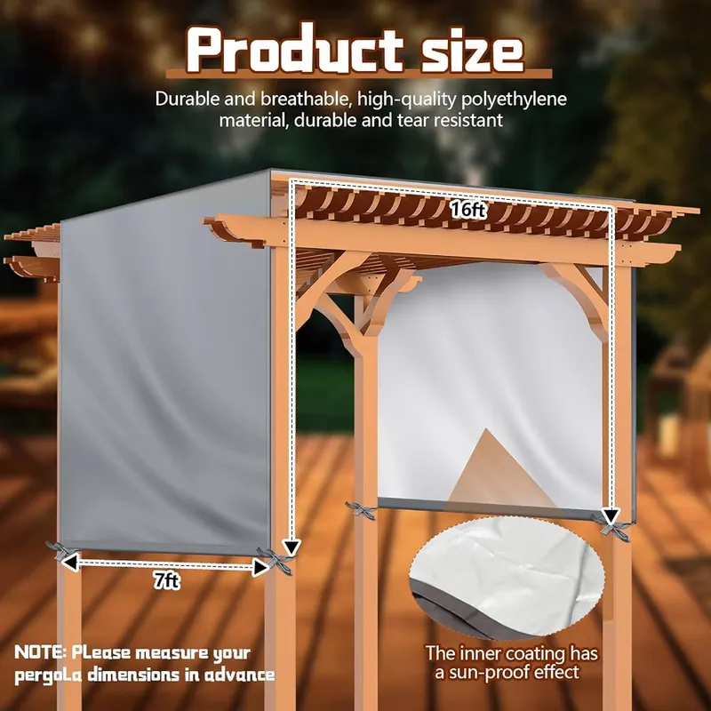 Wowangce Universal Pergola Replacement Canopy Outdoor Canopy – product photo 2 of 7