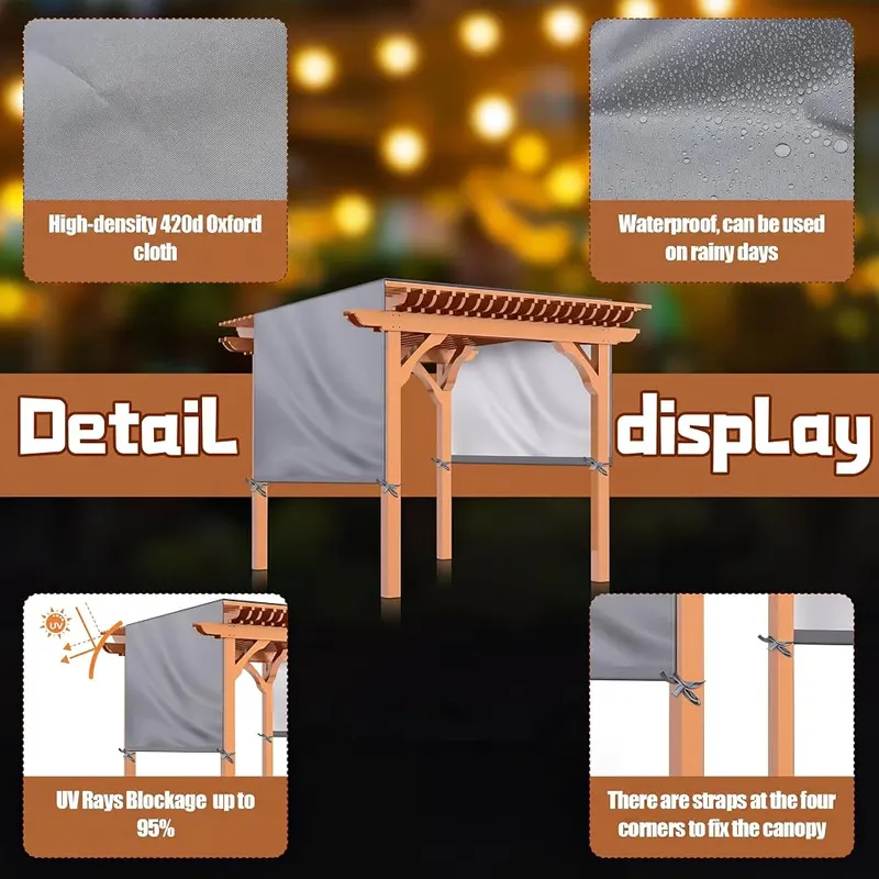 Wowangce Universal Pergola Replacement Canopy Outdoor Canopy – product photo 3 of 7