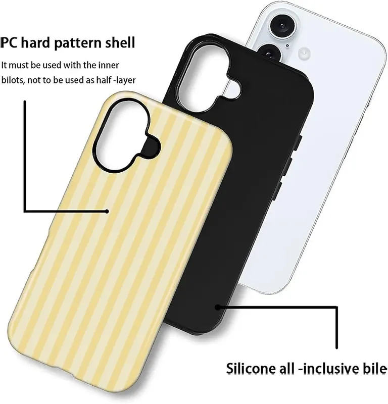 Wqwaxxc Compatible Yellow Stripes Vertical Lines-Glossy – Safe Design