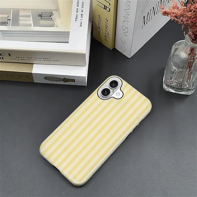 Wqwaxxc Compatible Yellow Stripes Vertical Lines-Glossy – Lightweight & Portable Design