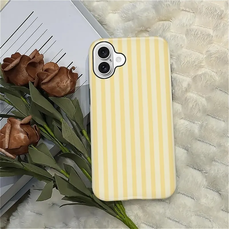 Wqwaxxc Compatible Yellow Stripes Vertical Lines-Glossy – product photo 7 of 7