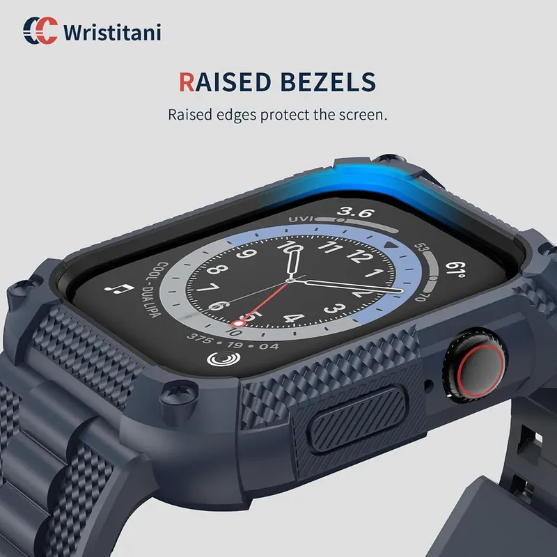 Wristitani 44/45mm Shockproof Rugged Case Band – Comfort and Sturdy
