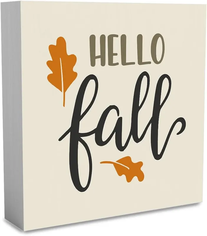 WRSUNT Hello Fall Sign Decor Fall Decorations