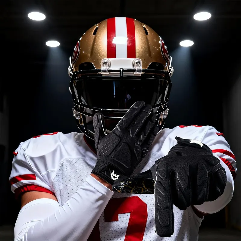 WVVOU Padded Football Gloves – Suede palm interior