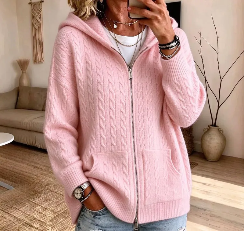 WWPPAION Zip Up Sweaters – Features:With Hood,Zipper