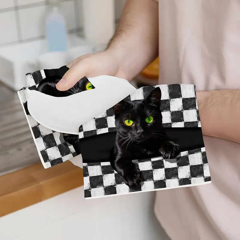 XFN 2 Pcs Funny Cat Kitchen Towels – Perfect Functional Size for All Kitchen Tasks