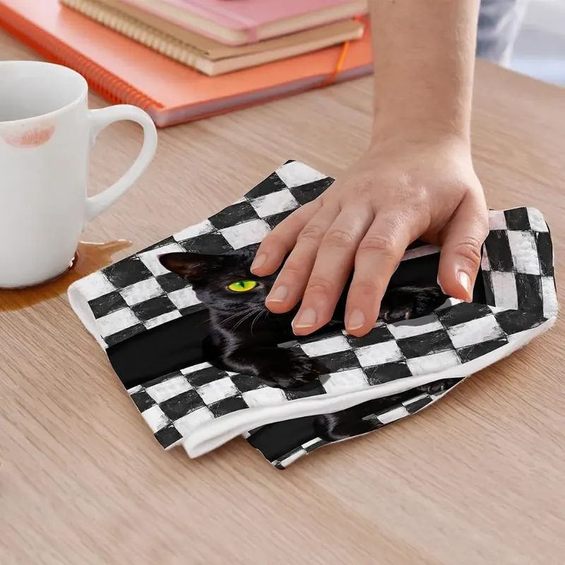 XFN 2 Pcs Funny Cat Kitchen Towels – Where to Apply