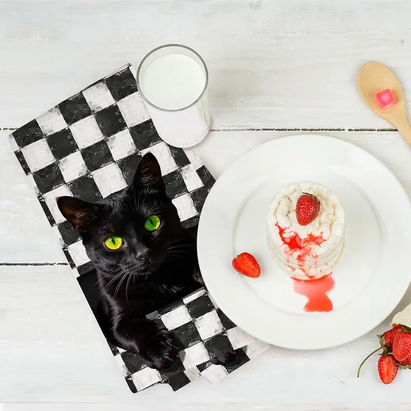 XFN 2 Pcs Funny Cat Kitchen Towels – Thoughtful Gift for Any Occasion