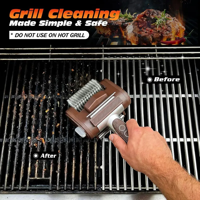 XGDARDER Electric Grill Brush – Detachable dishwasher safe brush head