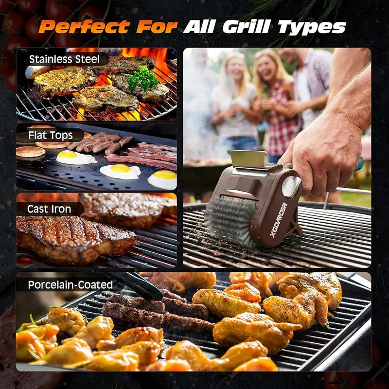 XGDARDER Electric Grill Brush – Lightweight two pound handheld design