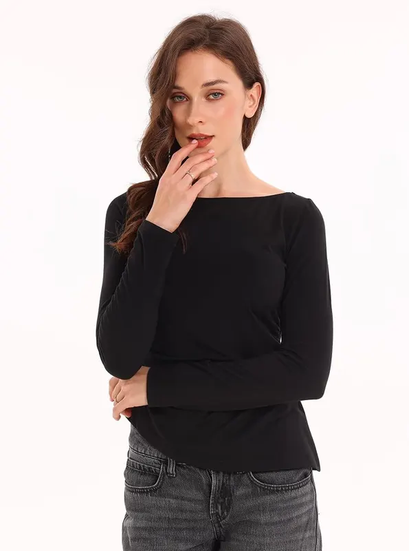 XIMVAY Long Sleeve Shirts Black Small – Long Sleeve Shirts for Women Design:Women's Lace Patchwork