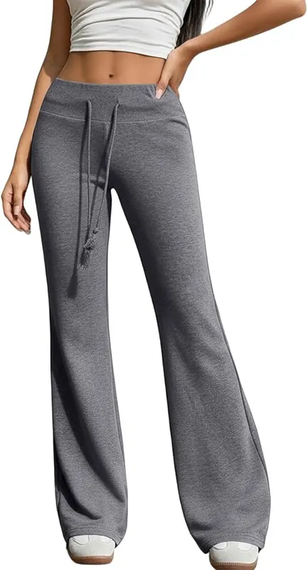 XINGJIAARTS Flare Leggings in A01-dark Gray