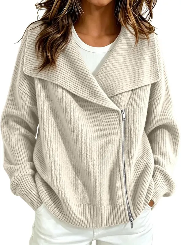 XINGJIAARTS Knit Cardigans in A01-beige