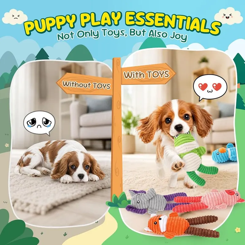 XIUGOAL Squeaky Dog Toys – Note