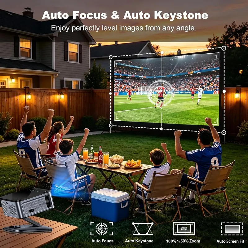 XIWBSY Google TV Smart Projector 4K – GTV Family Account & Kids Safe Content Filter