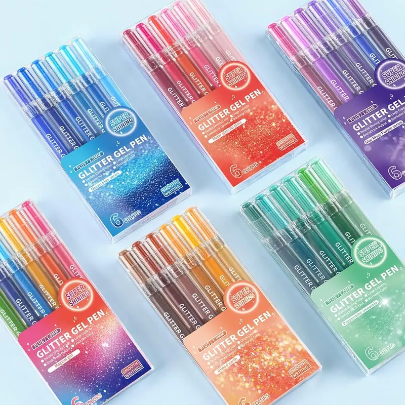 Xmusk Glitter Gel Pen – Upgraded large capacity ink cartridge