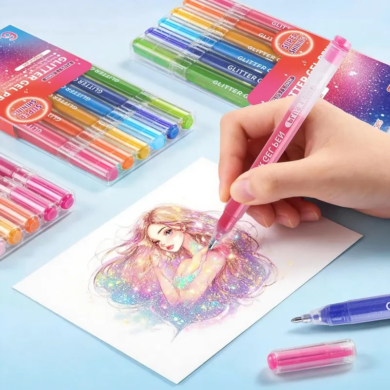 Xmusk Glitter Gel Pen – Quick drying and anti smudge formula