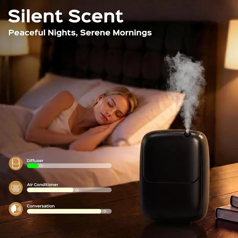 Xoxocos Waterless Essential Oil Diffuser 3000sq.ft – App and button panel control