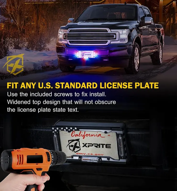 Xprite 36 LED License Plate Strobe Light – product photo 7 of 8