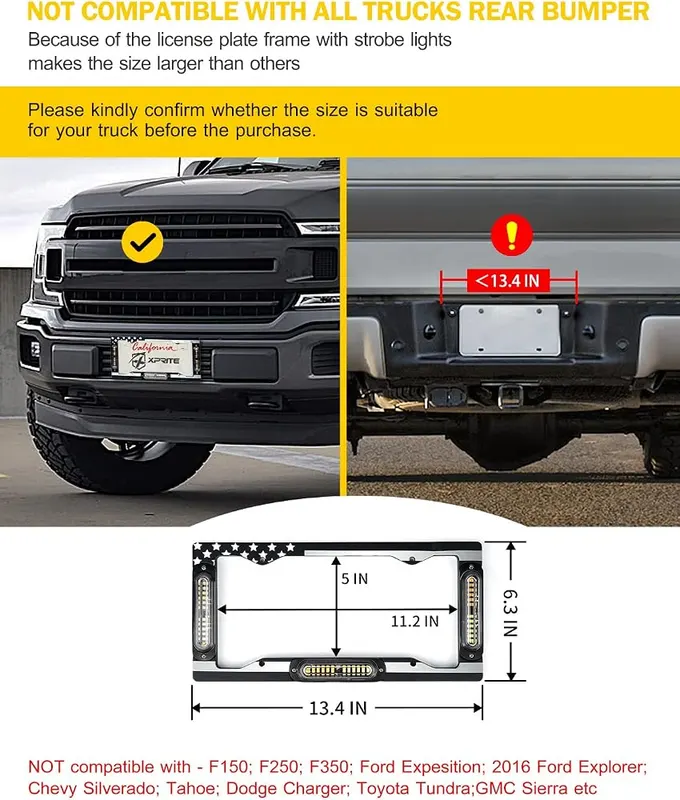 Xprite 36 LED License Plate Strobe Light – product photo 8 of 8