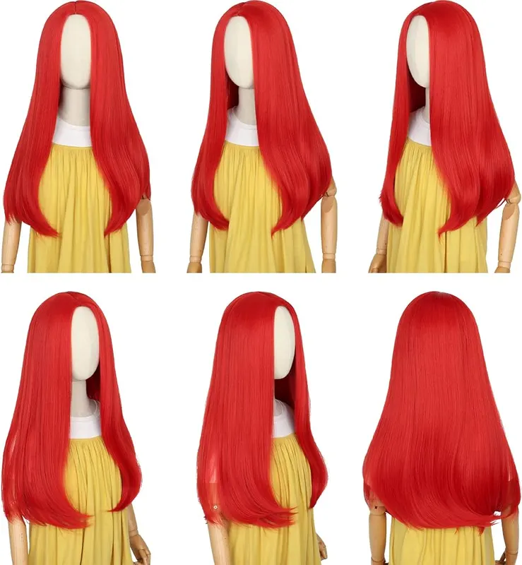Yan Dream Long Straight Red Wig – Material of Long Red Straight Wig