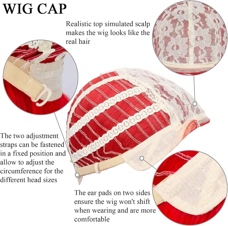 Yan Dream Long Straight Red Wig – Features