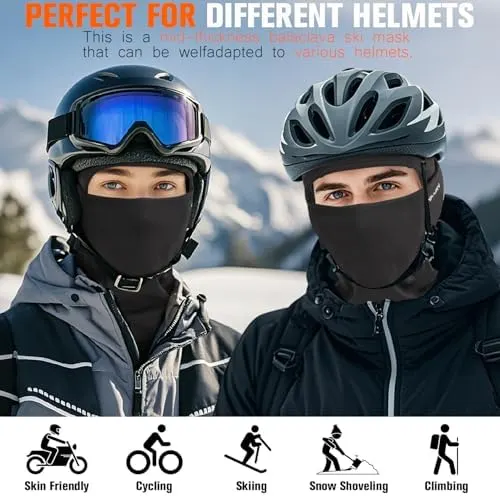 YANIKY Balaclava Ski Mask – Longer front with smooth side stitching