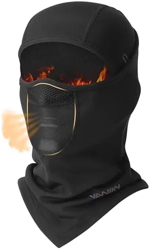YANIKY Winter Balaclava Ski Mask Black – Black winter balaclava mask