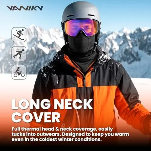 YANIKY Winter Balaclava Ski Mask Black – Simple cold weather essential