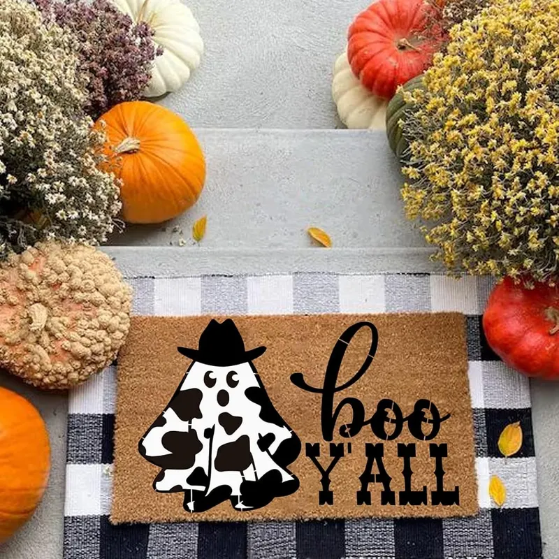 Yanroom 9pcs Halloween Stencils – Halloween doormat stencil