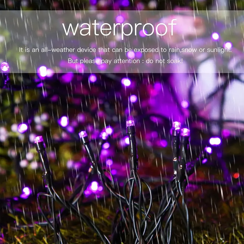 YAOZHOU Solar Halloween String Lights 200Led – Solar Powered