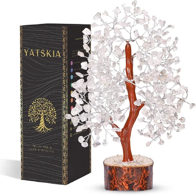 YATSKIA Clear Quartz Crystal Tree