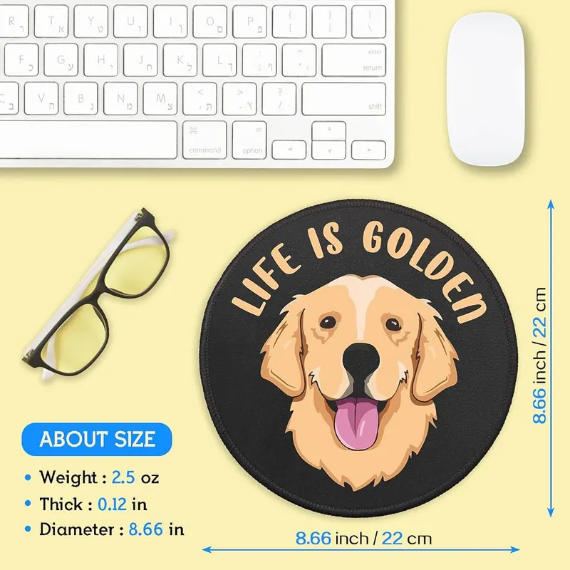 YAZMEEN Golden Retriever Mousepad,Mouse Pad – product photo 4 of 6