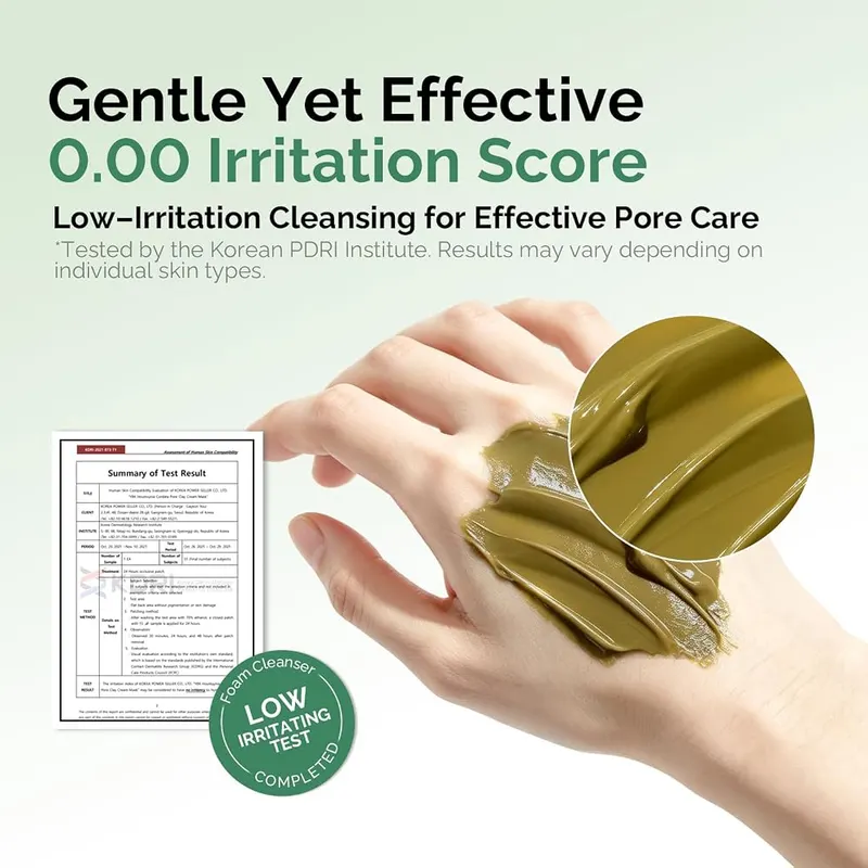 YBK Heartleaf Pore Clay Mask – Cooling and soothing botanical extracts
