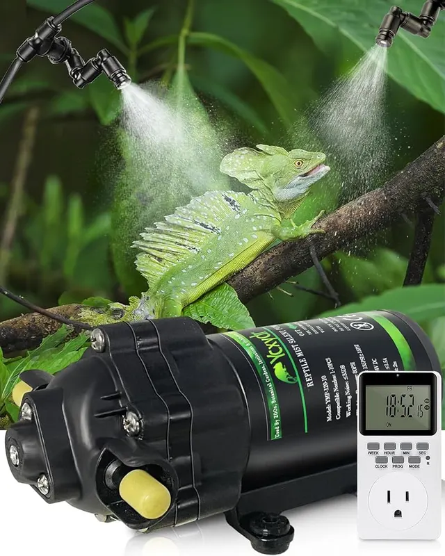 Ycxydr Automatic Reptile Mister System in Black