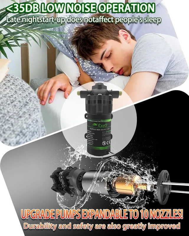 Ycxydr Automatic Reptile Mister System – Automatic terrarium misting system