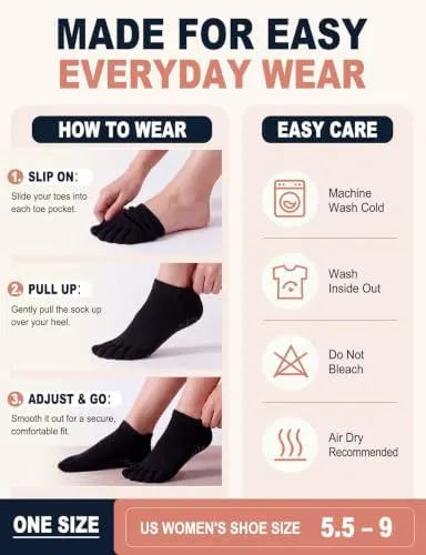 yeuG Pilates Socks Five Yoga Toe Socks – product photo 8 of 8