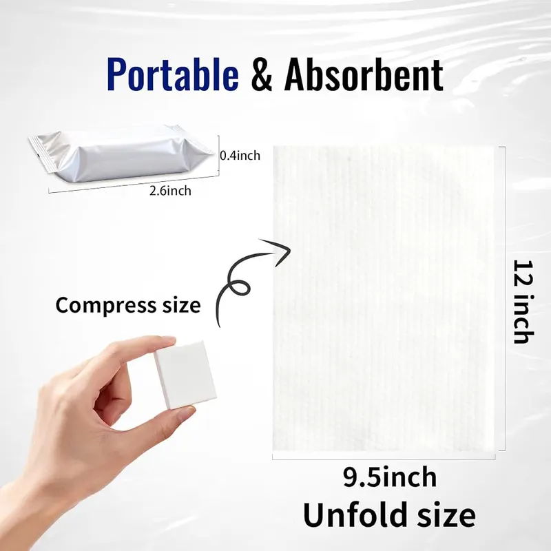 YHAUCART Disposable Compressed Towels – product photo 2 of 7