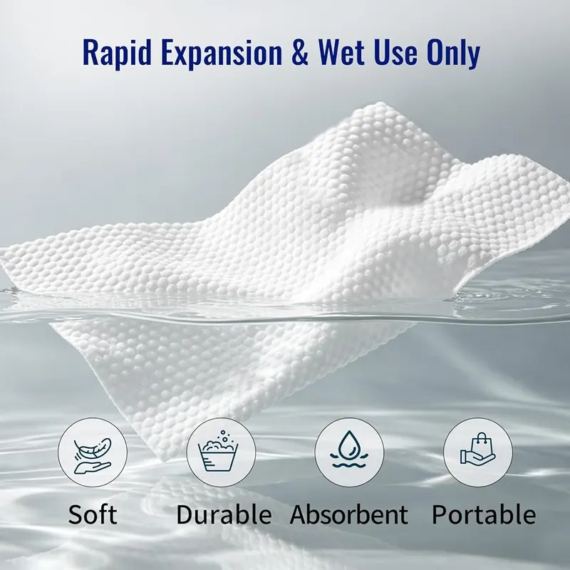 YHAUCART Disposable Compressed Towels – product photo 3 of 7