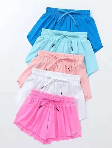 Yitoco 2 Pack Girl’s Athletic Shorts Black+white 6-7 Years – product photo 8 of 8