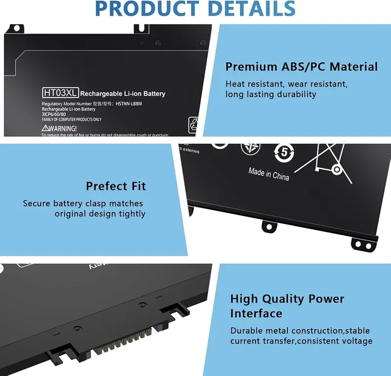 Ymawetia HT03XL Battery – Compatible with Models