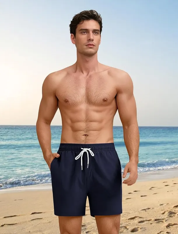 YnimioAOX Men Swim Trunks 5″ Compression Liner – product photo 2 of 5