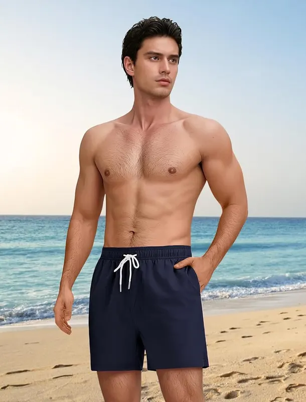 YnimioAOX Men Swim Trunks 5″ Compression Liner – product photo 3 of 5