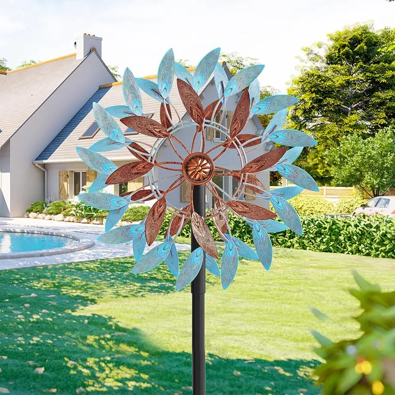 YOADEHOA Metal Wind Spinners Outdoor – Simple Installation