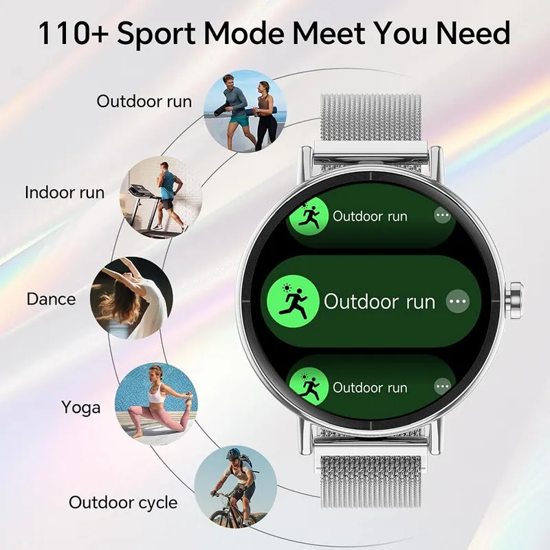 Yoever Smart Watch – Continuous heart rate and sleep tracking