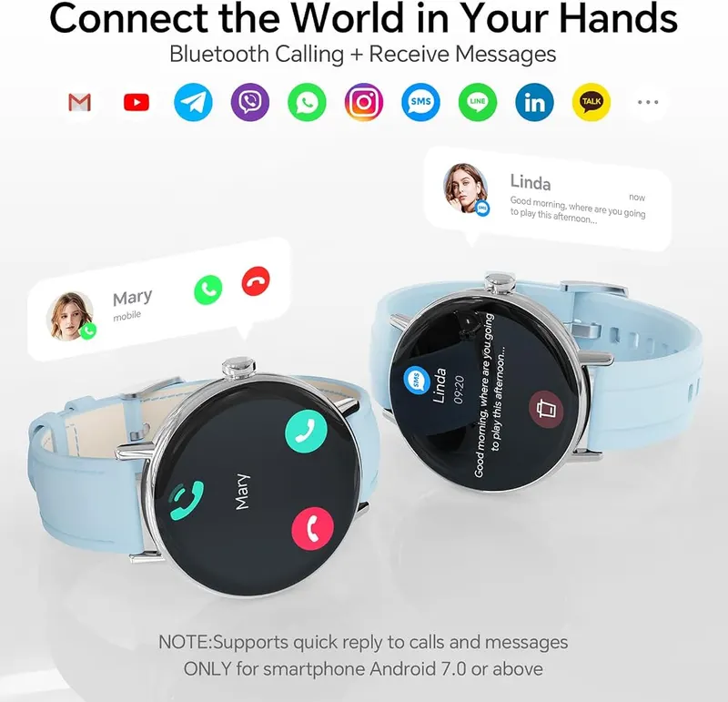 Yoever Smart Watches – Bluetooth calling and smart notifications