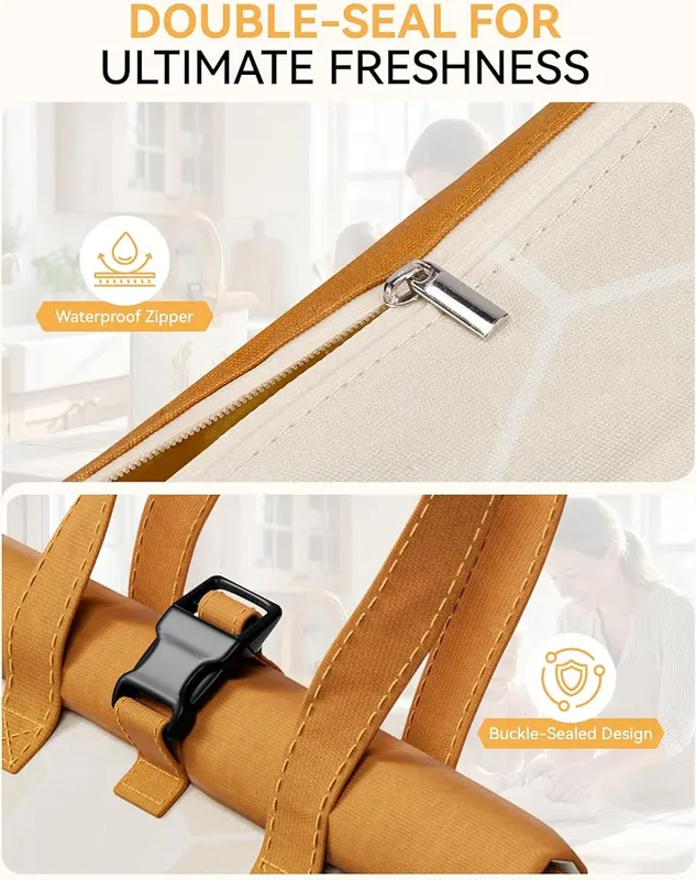 Yofidra Beeswax Bread Bag – Detachable for easy cleaning