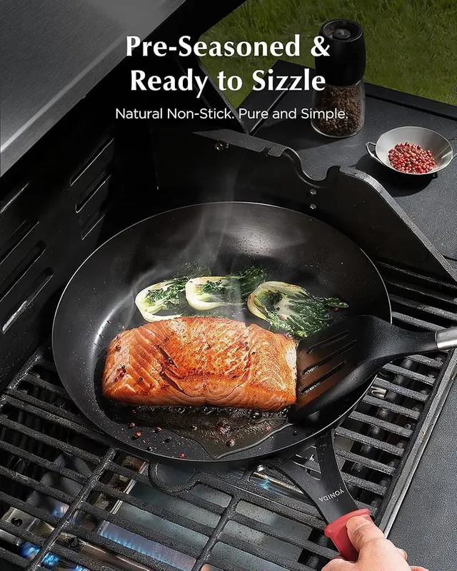 Yonida Carbon Steel Pan – Hand wash and oil care