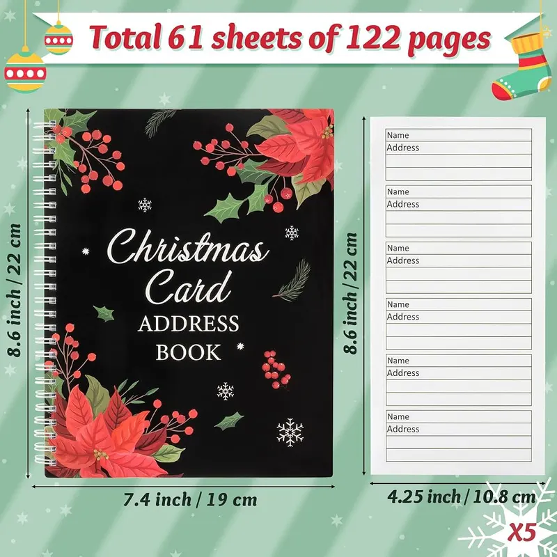 Yopyame Christmas Card Record Book – product photo 2 of 6
