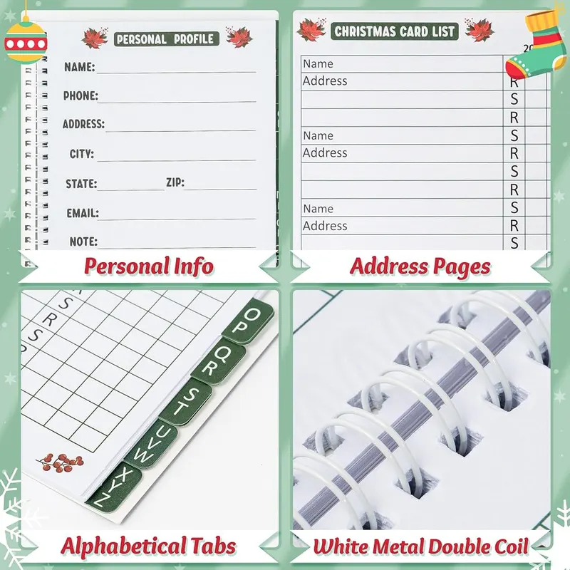 Yopyame Christmas Card Record Book – product photo 3 of 6
